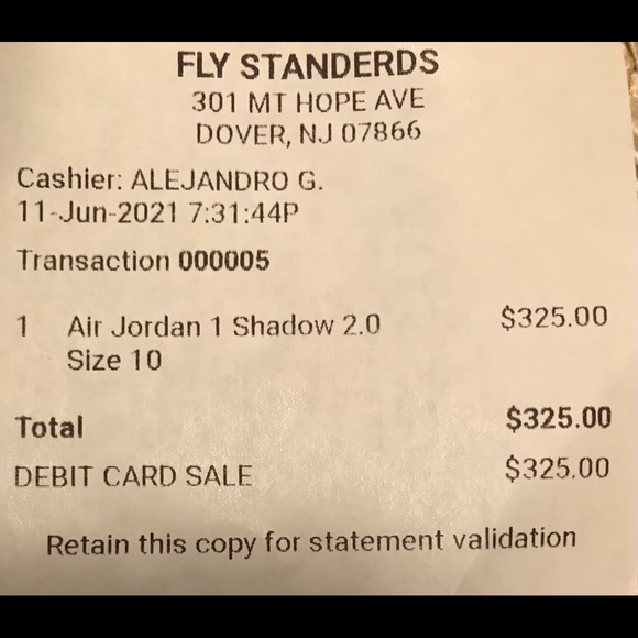 Brand new air Jorden’s 1 Shadow 2.0 sneakers - Picture 3 of 3